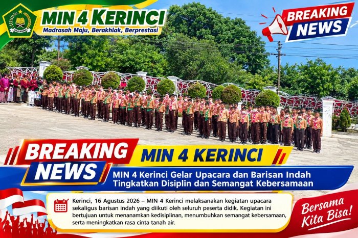 Barisan Indah Putra MIN 4 Kerinci Tampilkan Barisan Pramuka dengan Semangat Barisan Indah Putra MIN 4 Kerinci Tampilkan Barisan Pramuka dengan Semangat