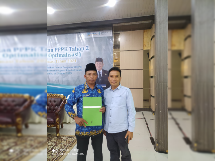 Mengabdi Selama 16 Tahun Tenaga Kependidikan Min 4 Kerinci Diterima Sebagai PPPK